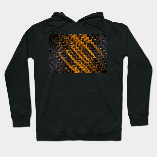 Black and gold Hoodie by krinichnaya